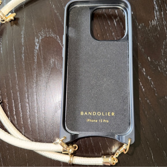 Bandolier - Reign Side Slot Leather Phone Case & Crossbody Strap iPhone 15Pro - Picture 8 of 8